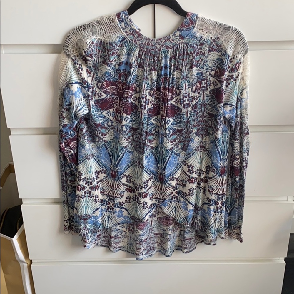 Free people xs high neck blouse